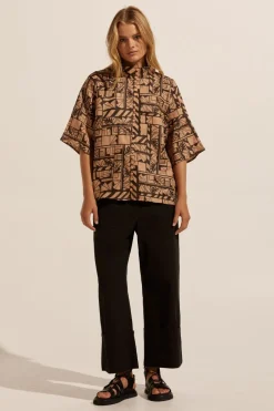 zoe kratzmann Note Top-Matisse Choc|Women Tops