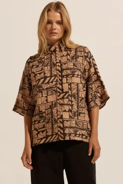 zoe kratzmann Note Top-Matisse Choc|Women Tops