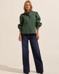 zoe kratzmann Oblige Top-Basil|Women Tops