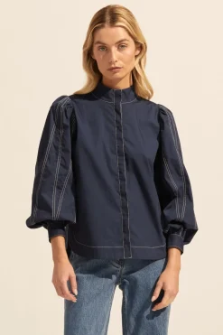 zoe kratzmann Oblige Top-Indigo|Women Tops