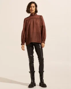 zoe kratzmann Pace Top-Chocolate|Women Tops