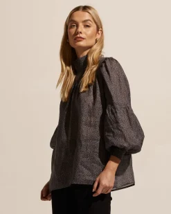 zoe kratzmann Pace Top-Graphite Leopard|Women Tops
