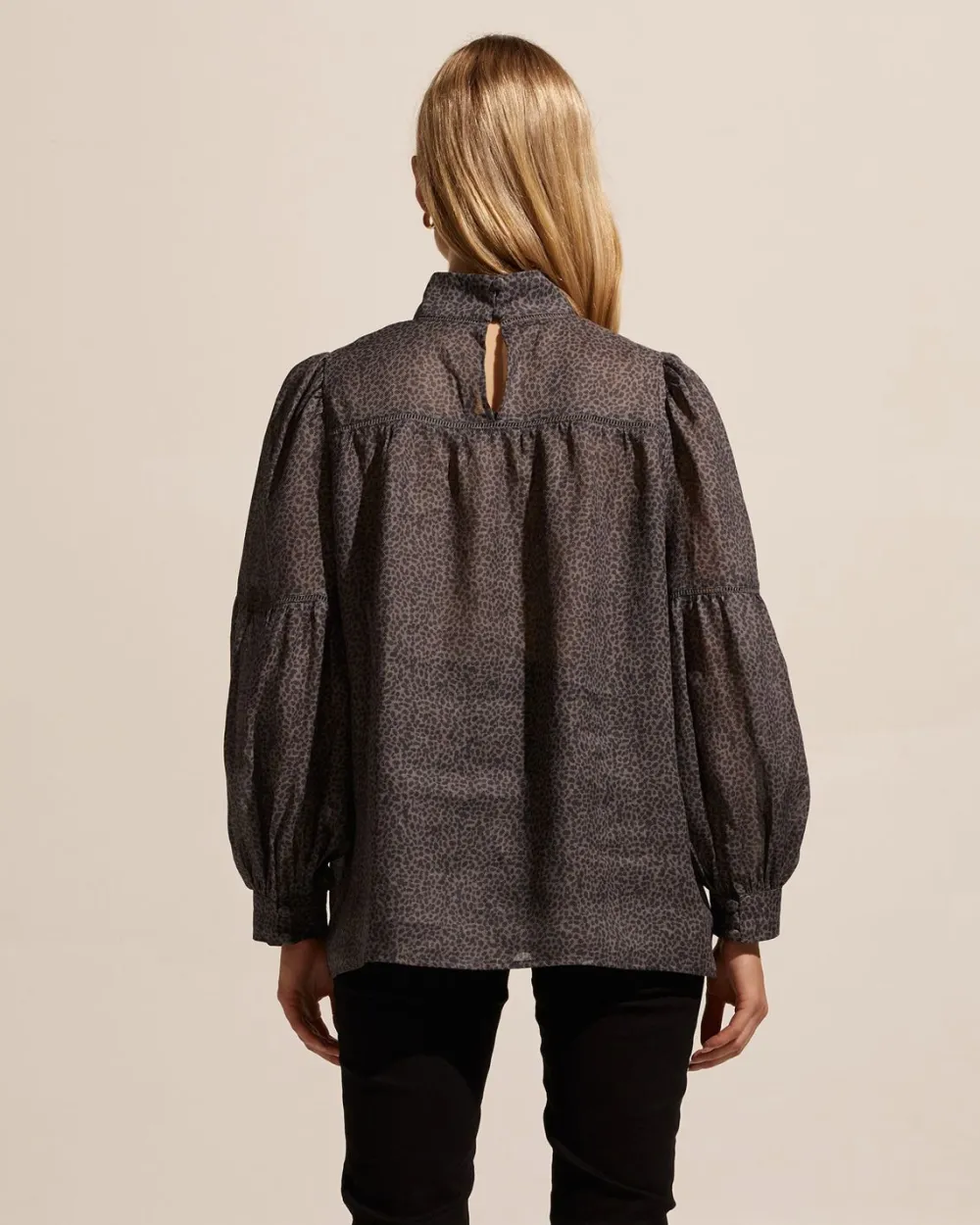 zoe kratzmann Pace Top-Graphite Leopard|Women Tops
