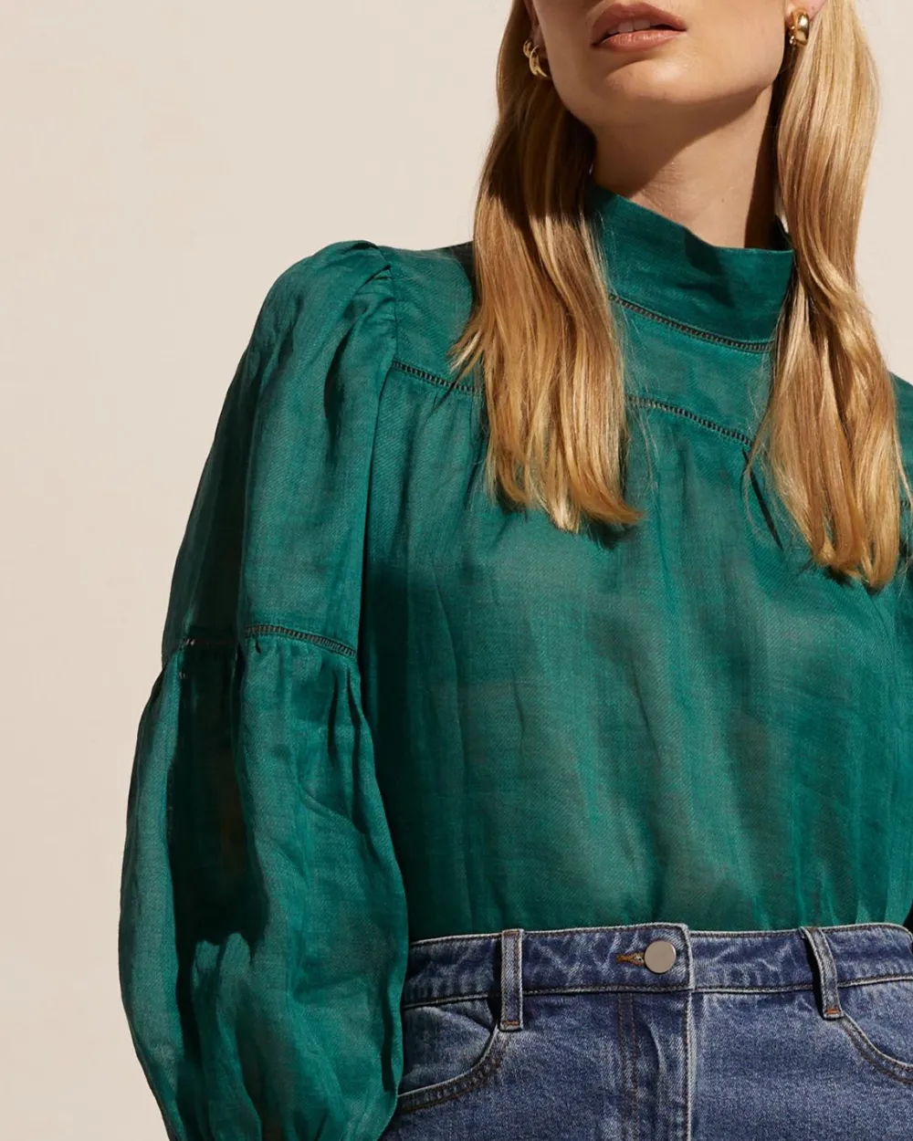zoe kratzmann Pace Top-Juniper|Women Tops