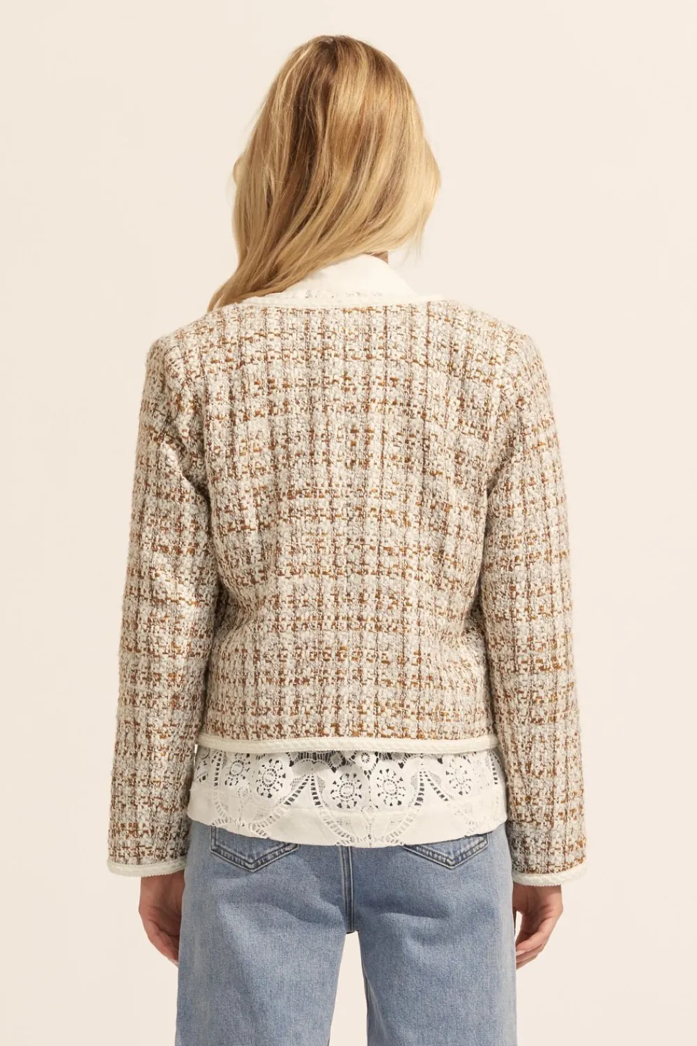 zoe kratzmann Patron Jacket-Caramel Boucle|Women Jackets