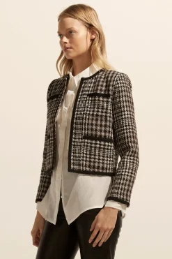 zoe kratzmann Patron Jacket-Check Boucle|Women Jackets
