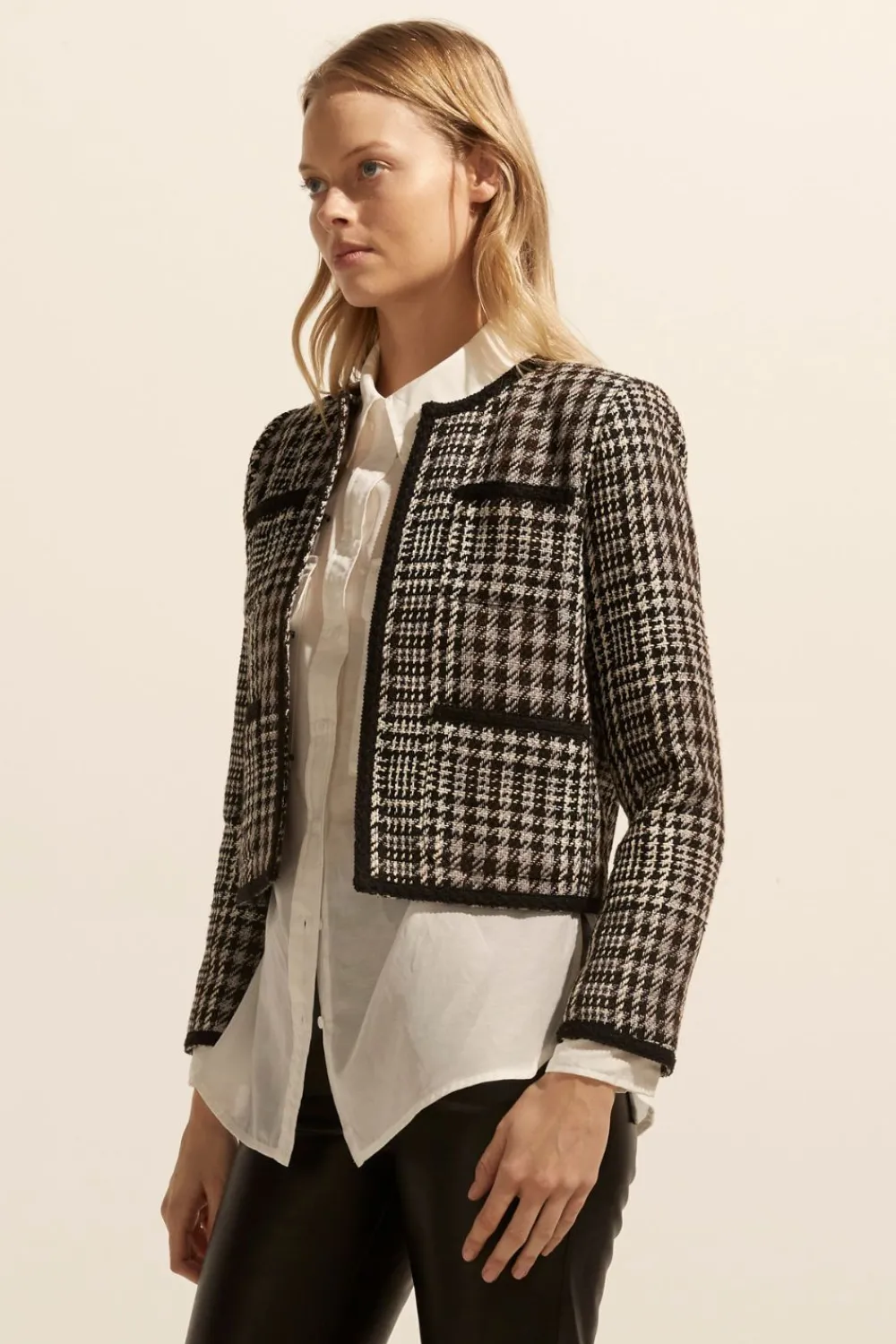 zoe kratzmann Patron Jacket-Check Boucle|Women Jackets