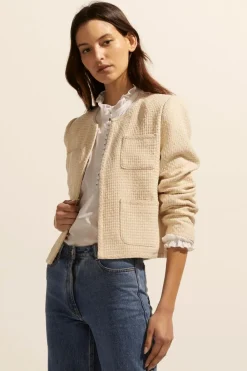 zoe kratzmann Patron Jacket-Ecru Boucle|Women Jackets