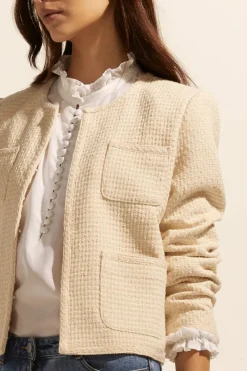 zoe kratzmann Patron Jacket-Ecru Boucle|Women Jackets