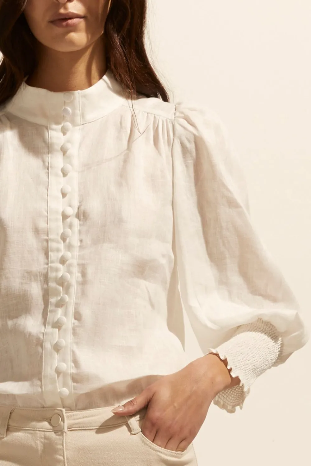 zoe kratzmann Pier Top-Cream|Women Tops