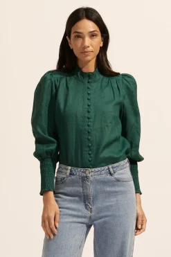 zoe kratzmann Pier Top-Green|Women Tops