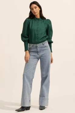 zoe kratzmann Pier Top-Green|Women Tops