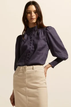 zoe kratzmann Pier Top-Indigo|Women Tops