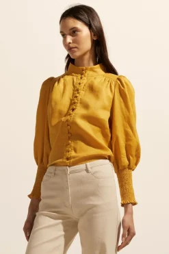 zoe kratzmann Pier Top-Ochre|Women Tops