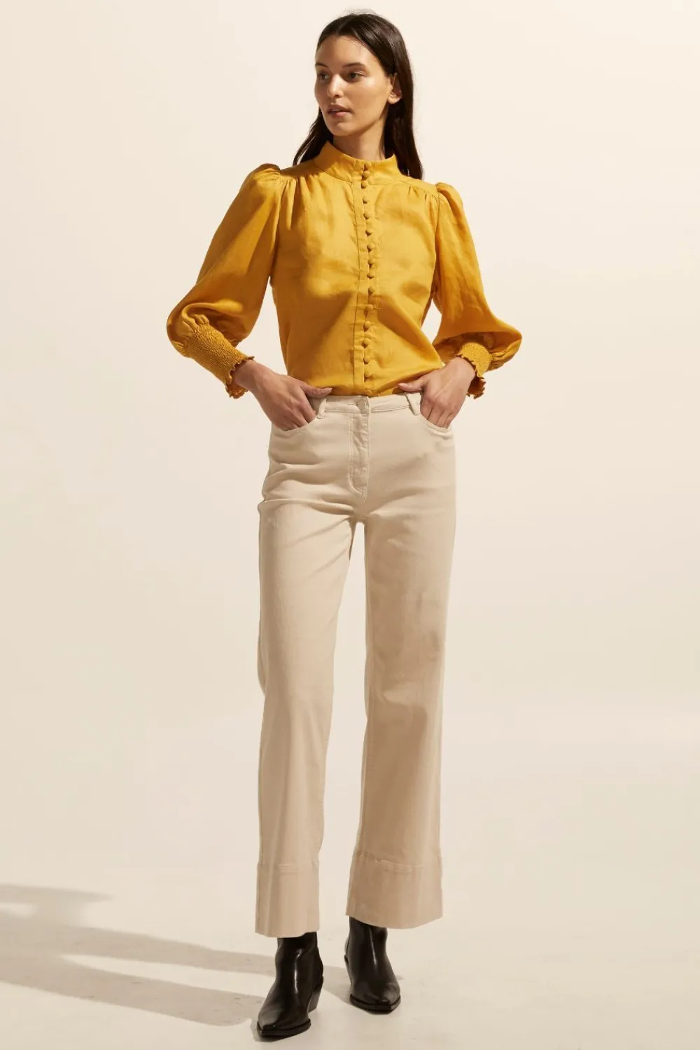 zoe kratzmann Pier Top-Ochre|Women Tops