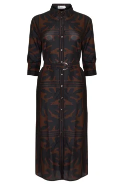 zoe kratzmann Pinpoint Dress-Choc Frond|Women Dresses