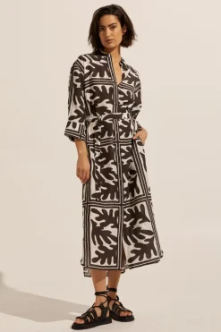 zoe kratzmann Pinpoint Dress-Frond Choc|Women Dresses