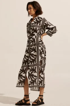 zoe kratzmann Pinpoint Dress-Frond Choc|Women Dresses