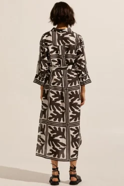 zoe kratzmann Pinpoint Dress-Frond Choc|Women Dresses