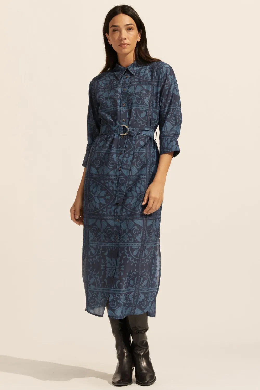 zoe kratzmann Pinpoint Dress-Indigo Mosaic|Women Dresses