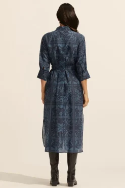 zoe kratzmann Pinpoint Dress-Indigo Mosaic|Women Dresses