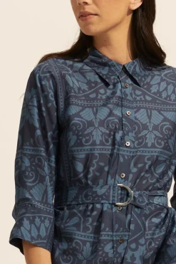 zoe kratzmann Pinpoint Dress-Indigo Mosaic|Women Dresses