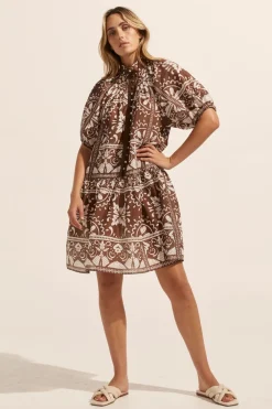 zoe kratzmann Pivot Dress-Choc Mosaic|Women Dresses