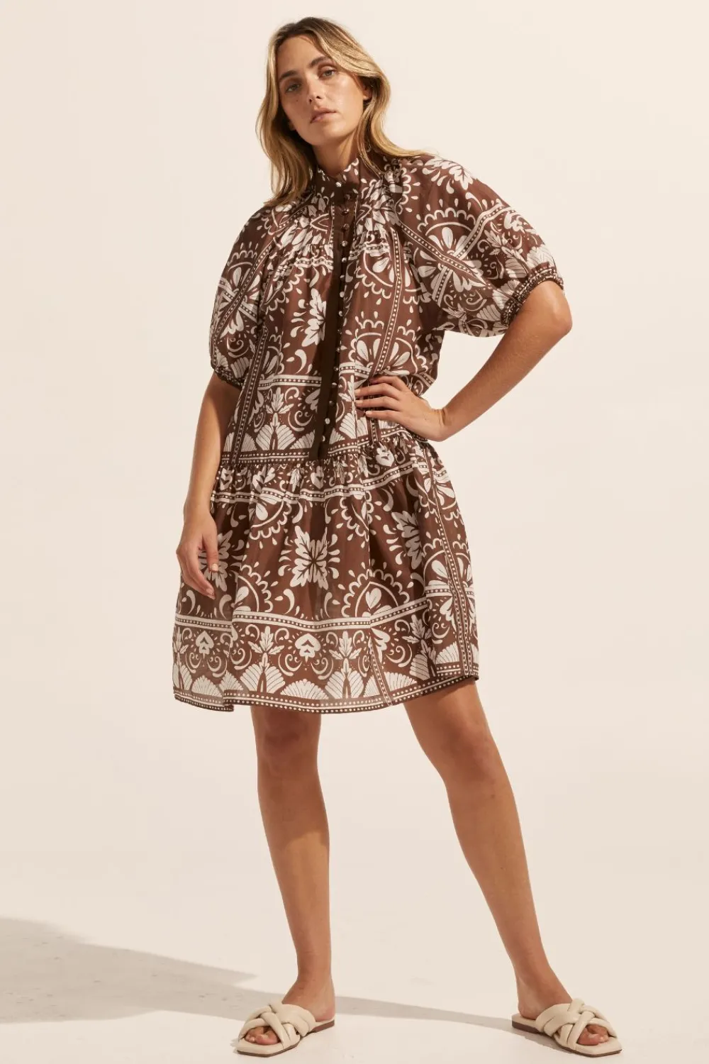 zoe kratzmann Pivot Dress-Choc Mosaic|Women Dresses