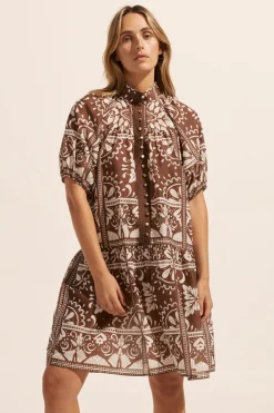 zoe kratzmann Pivot Dress-Choc Mosaic|Women Dresses