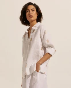 zoe kratzmann Quiver Top-Frond Stone|Women Tops