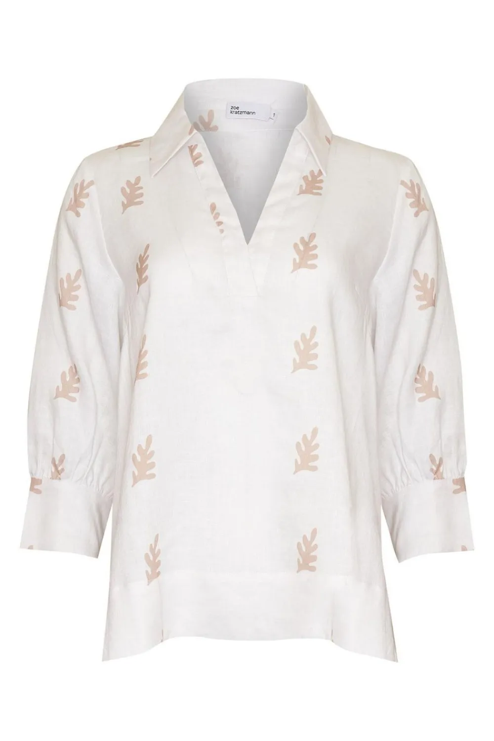 zoe kratzmann Quiver Top-Frond Stone|Women Tops