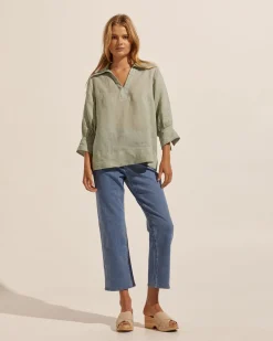 zoe kratzmann Quiver Top-Laurel|Women Tops
