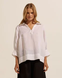 zoe kratzmann Quiver Top-Porcelain|Women Tops