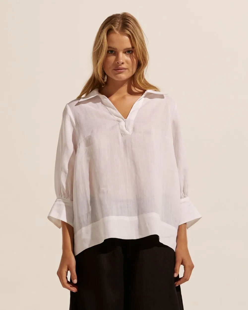 zoe kratzmann Quiver Top-Porcelain|Women Tops