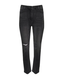 zoe kratzmann React Jean-Distressed Black|Women Bottoms