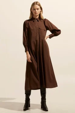 zoe kratzmann Recess Dress-Chocolate|Women Dresses