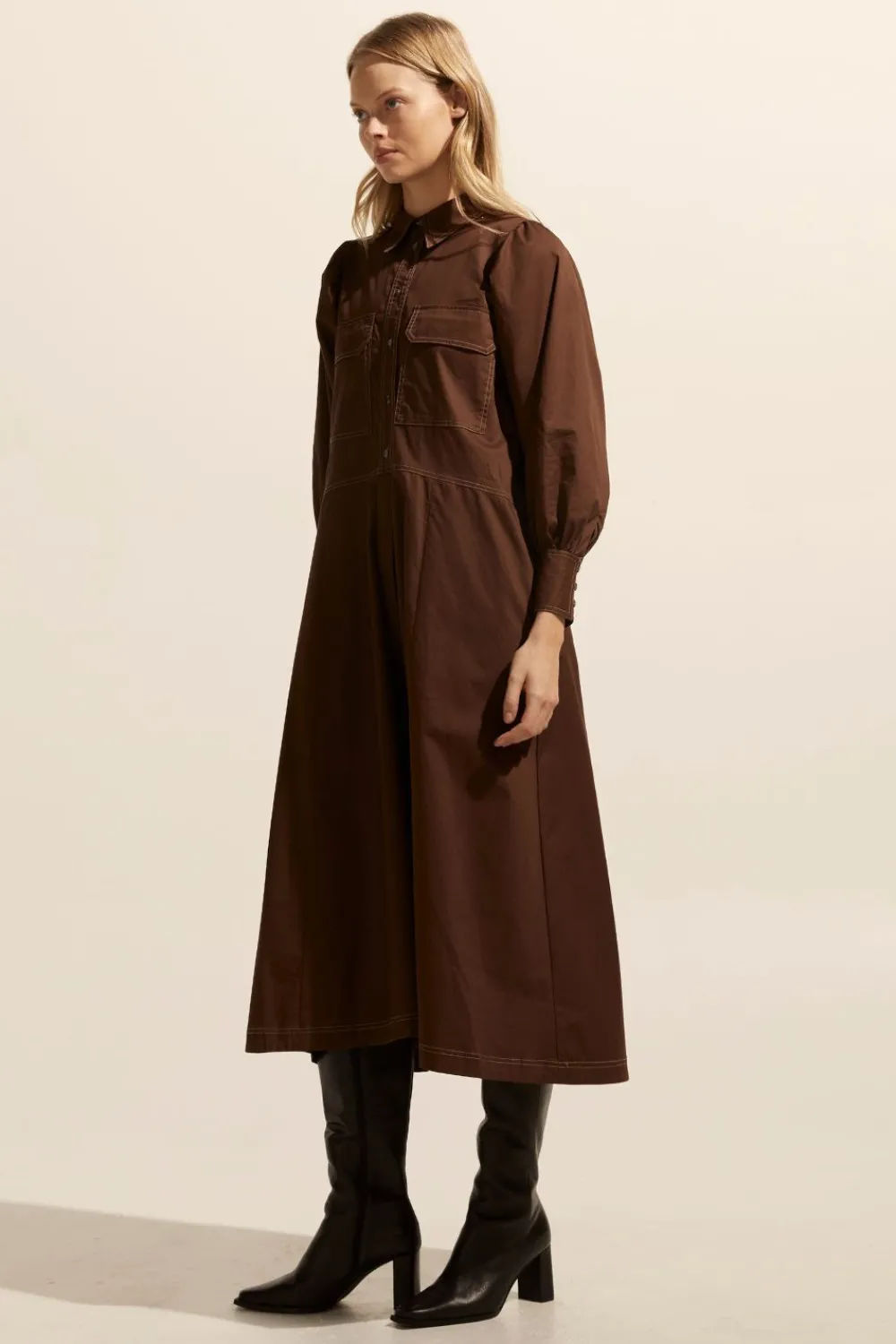 zoe kratzmann Recess Dress-Chocolate|Women Dresses