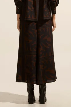 zoe kratzmann Recite Skirt-Choc Frond|Women Bottoms