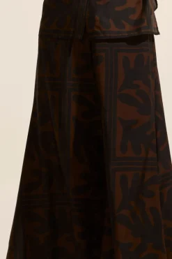 zoe kratzmann Recite Skirt-Choc Frond|Women Bottoms
