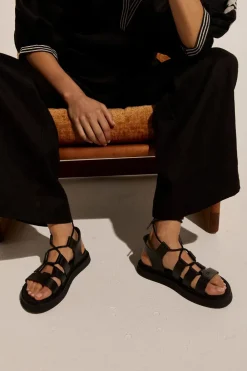 zoe kratzmann Record Sandal-Black|Women Sandals
