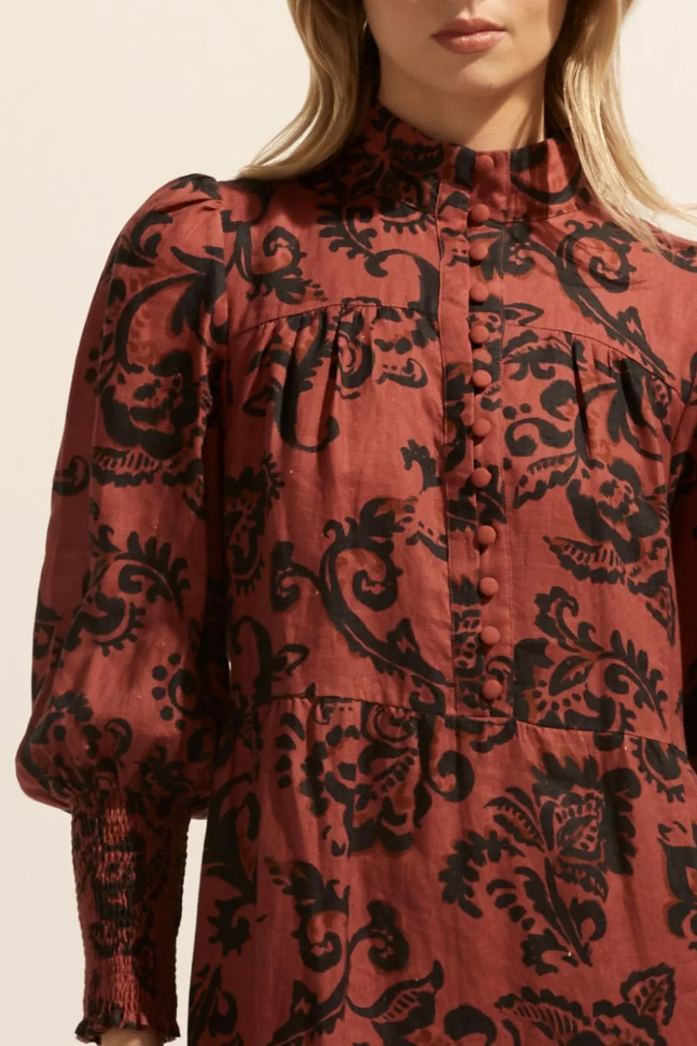 zoe kratzmann Recruit Dress-Clay Floral|Women Dresses