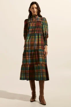 zoe kratzmann Recruit Dress-Kaleidoscope Check|Women Dresses