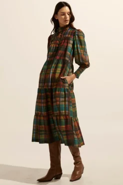 zoe kratzmann Recruit Dress-Kaleidoscope Check|Women Dresses