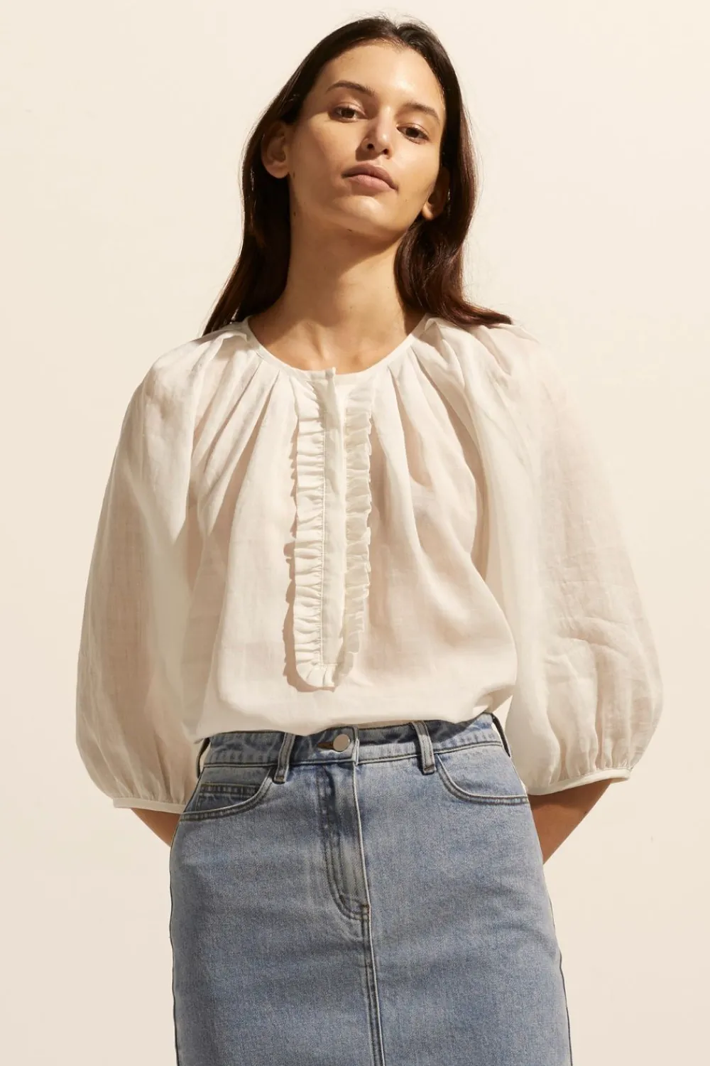 zoe kratzmann Refine Top-Cream|Women Tops