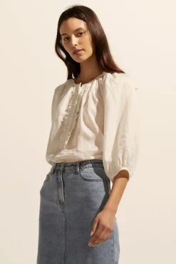 zoe kratzmann Refine Top-Cream|Women Tops