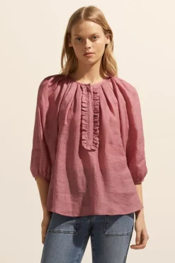 zoe kratzmann Refine Top-Magenta|Women Tops