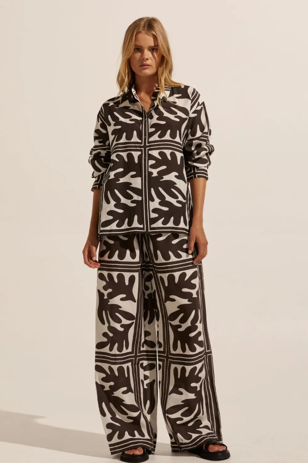 zoe kratzmann Reflex Top-Frond Choc|Women Tops