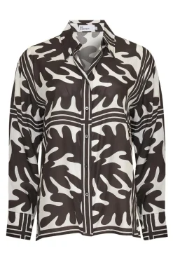 zoe kratzmann Reflex Top-Frond Choc|Women Tops