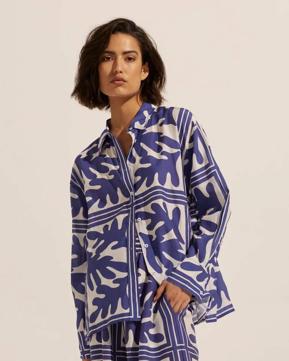 zoe kratzmann Reflex Top-Frond Wave|Women Tops