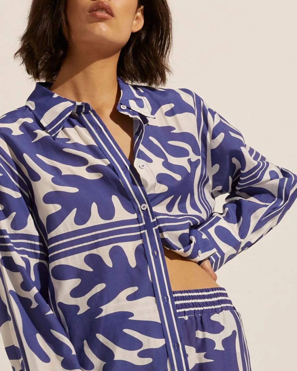 zoe kratzmann Reflex Top-Frond Wave|Women Tops